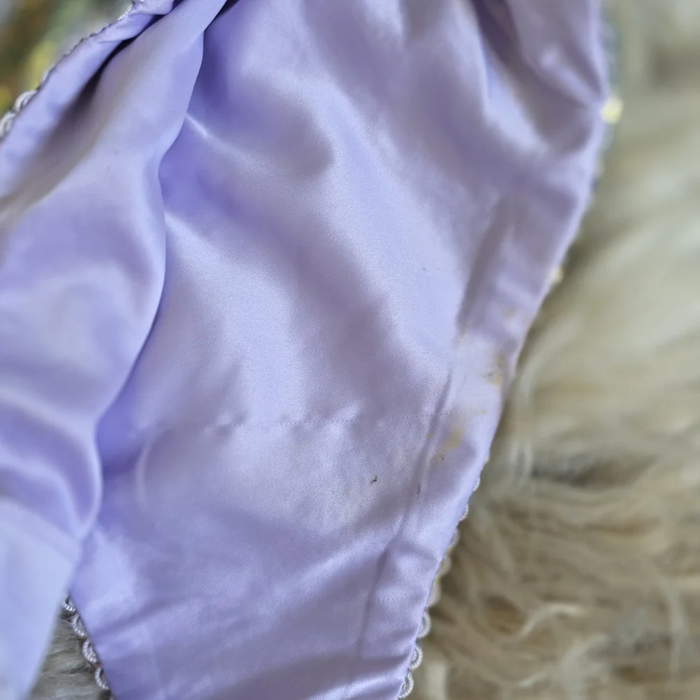For Love & Lemons Iridescent Sequin Bodysuit in Lavender - Picture 7 of 8